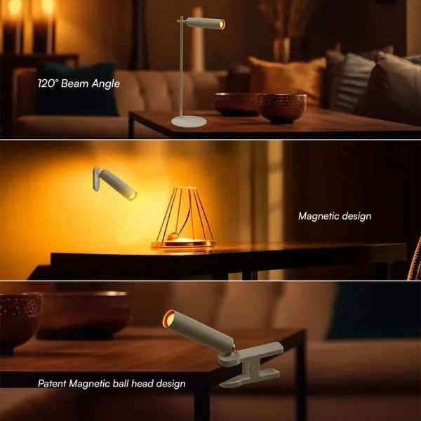 LED Lampada da tavolo magnetica dimmerabile LED/3W/5V 4000K 1500 mAh bianco
