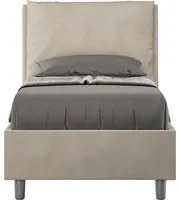 Letto Singolo 80x190 cm con Rete Antea Sabbia