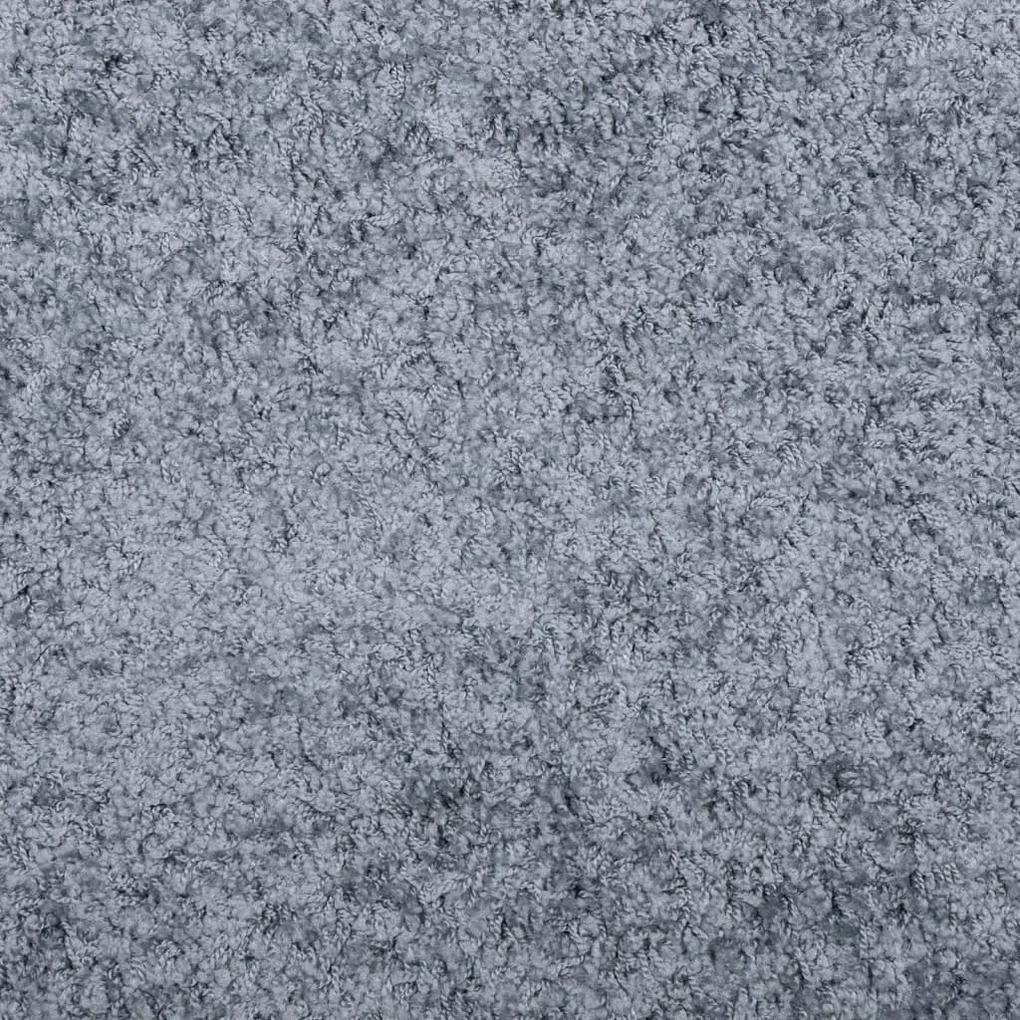 Tappeto Shaggy a Pelo Lungo Moderno Blu 60x110 cm