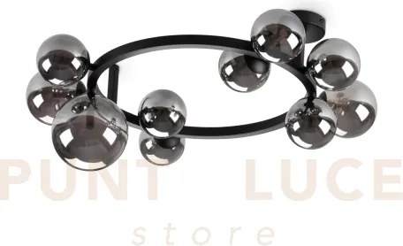 Perlage lampadario da soffitto 10 luci attacco g9 fume' lampadine i...