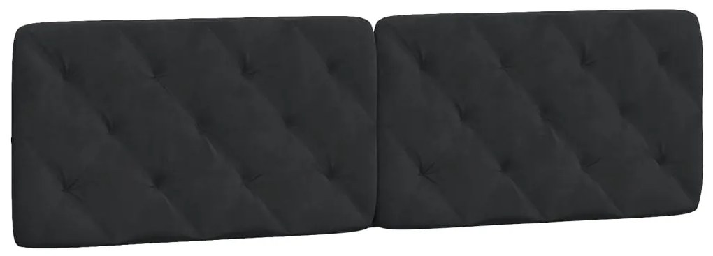 Letto con materasso nero 180x200 cm in velluto