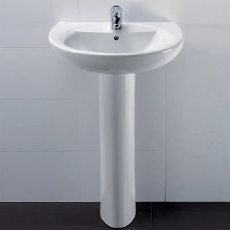 Lavabo Ideal Standard 60 cm con colonna in ceramica bianco