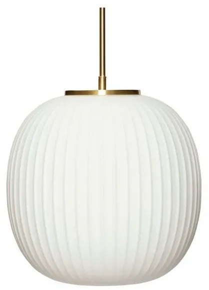 Serene Lampada a Sospensione Ø32 Opale/Ottone - Hübsch