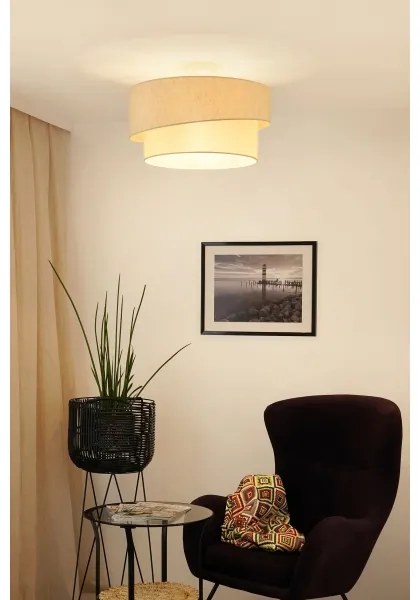 Brilagi - Lampadario a plafone SHINE 1xE27/15W/230V diametro 50 cm color crema