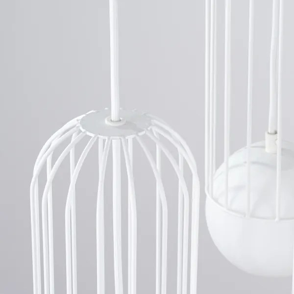 Sollux SL.1335 - Lampadario a sospensione con filo BRINA 3xG9/8W/230V bianco