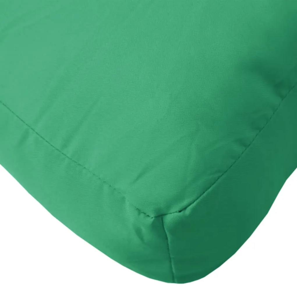Cuscino per Pallet Verde 58x58x10 cm in Tessuto