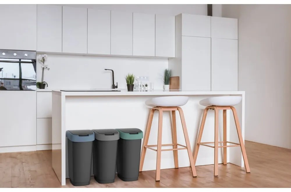 Bidone per rifiuti in plastica riciclata da 25 L Twist - Rotho