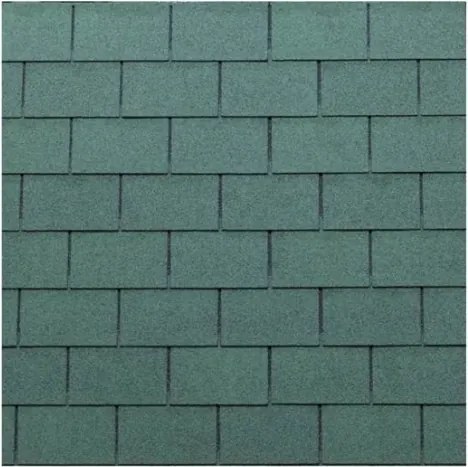 Tegola bituminosa Tegola canadese Premium Rectangular 3,05 mq 2101030001070 verde sfumato