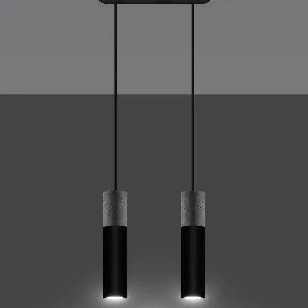 Lampadario a sospensione con filo BORGIO 2xGU10/40W/230V