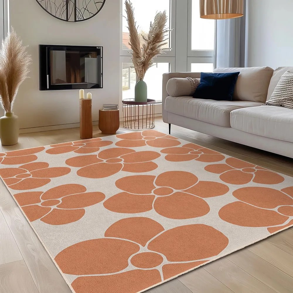 Tappeto arancione lavabile 120x180 cm Orange Meadow – Mila Home