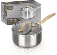 Casseruola 18 cm triplo strato Tri Ply - Gold con coperchio