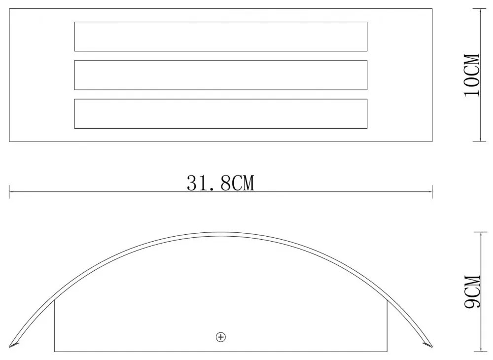 Applique Bianca E27 IP54 da Esterno Antiabbagliamento - Serie SHELL Base E27