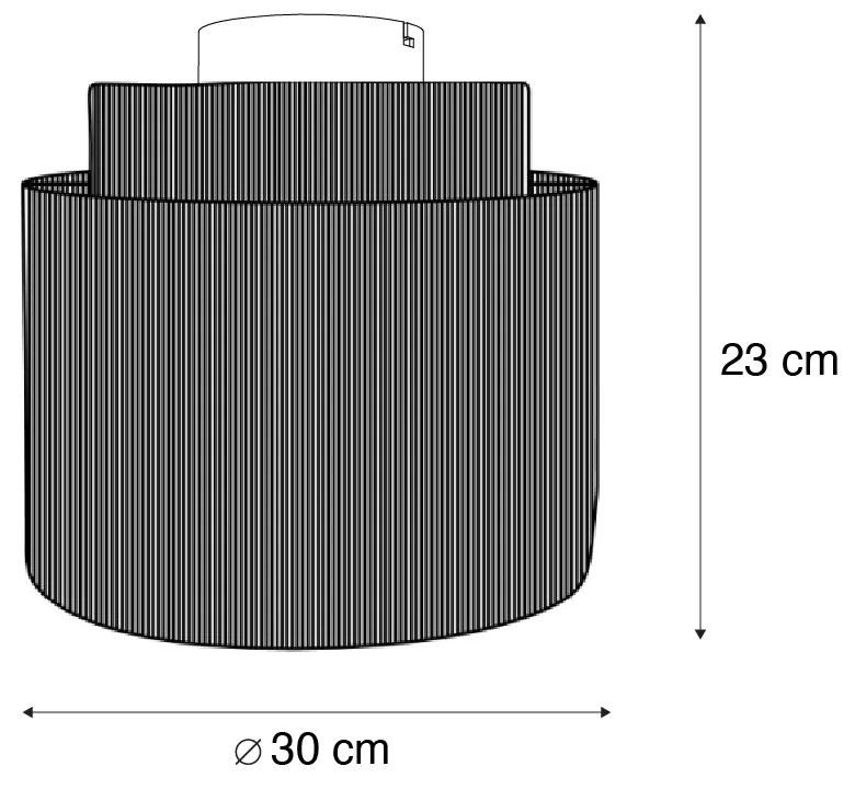 Plafoniera Japandi marrone con corda - Smille