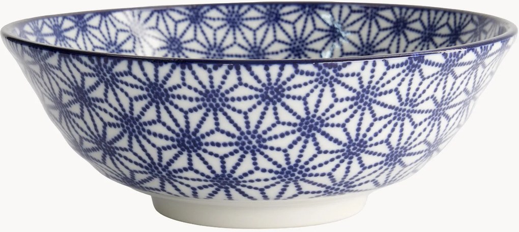 Set di 4 ciotole per ramen in porcellana Nippon Blue