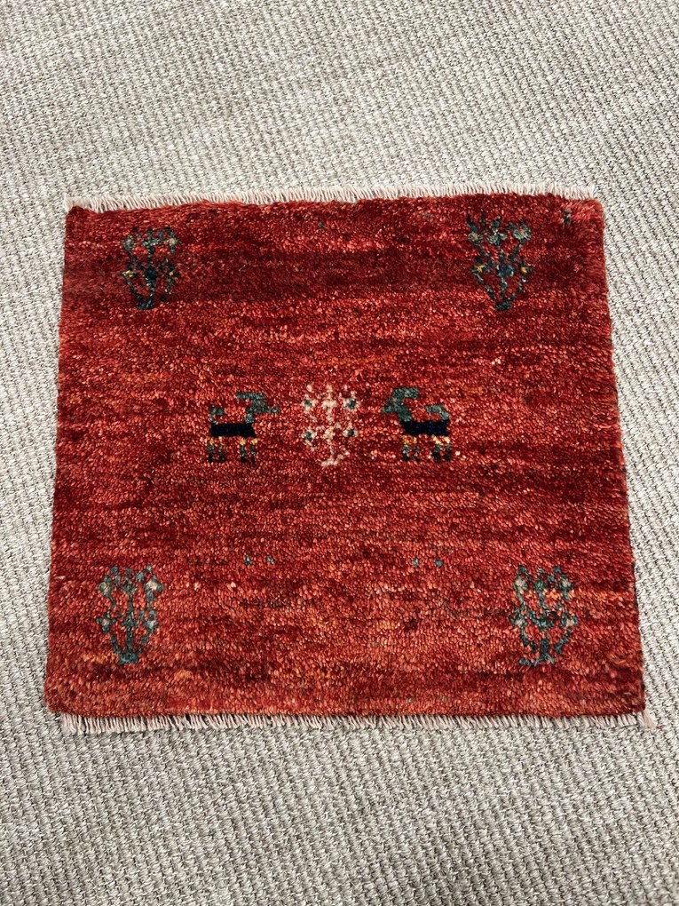 Gabbeh Tappeto 40 x 40 Beige (Iran) Annodato A Mano