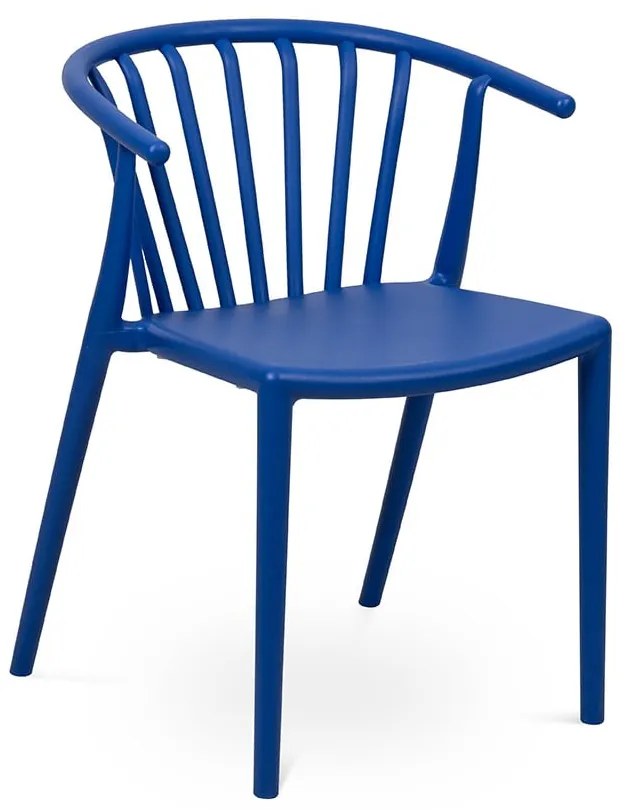 Sedia da esterno blu in plastica Capri – Bonami Essentials