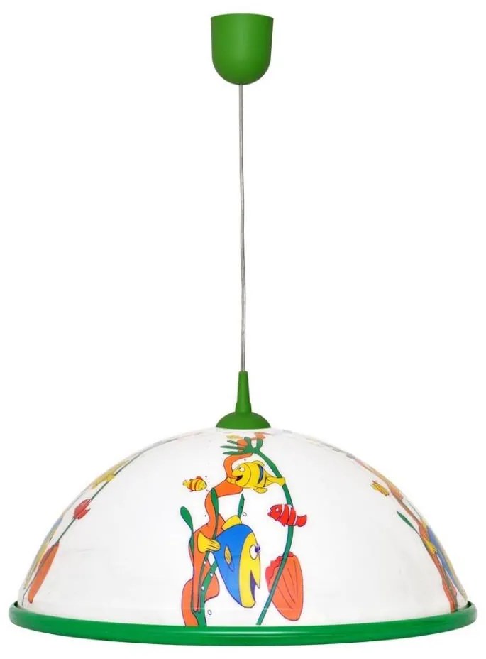 Lampadario a sospensione per bambini FISH 1x27/15W/230V