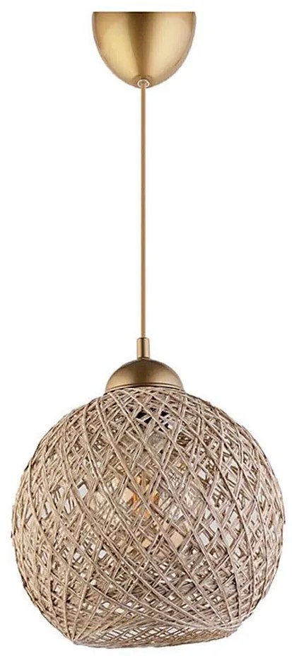 Lampadario su corda JUTE 1xE27/60W/230V beige