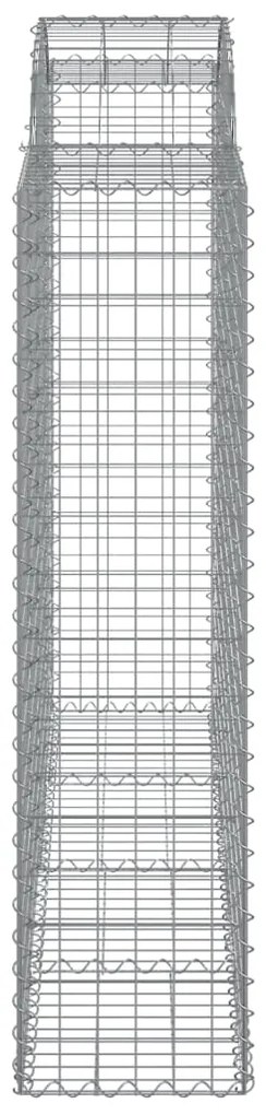 Cesti Gabbioni ad Arco 25 pz 200x50x160/180 cm Ferro Zincato