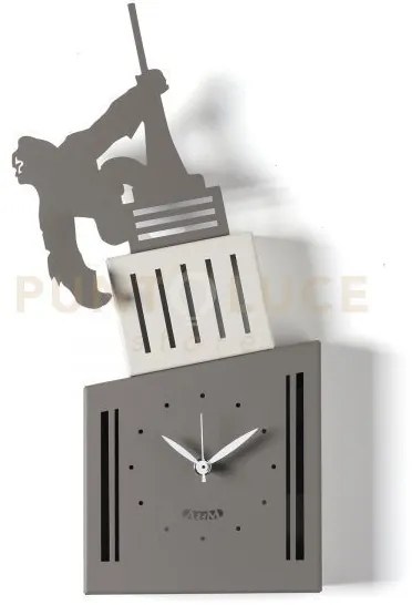 Orologio da parete di design king kong fango,avorio,fango