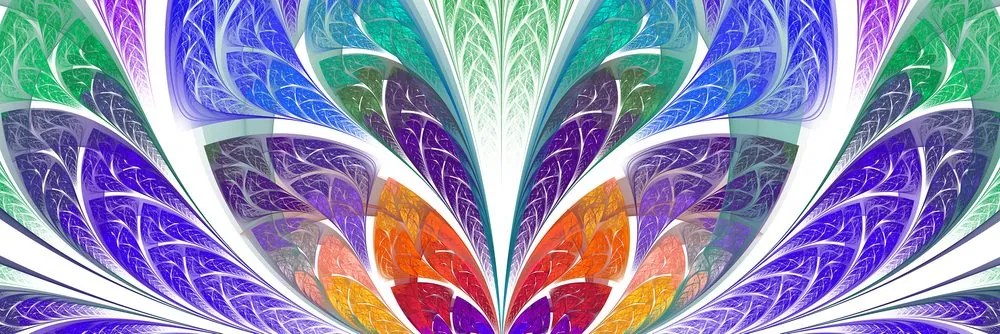 Stampa su tela – Astratto di vetro colorato