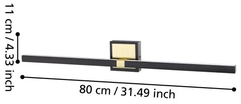 Eglo 900929 - Applique a LED da bagno PEGUERA LED/17,5W/230V IP44