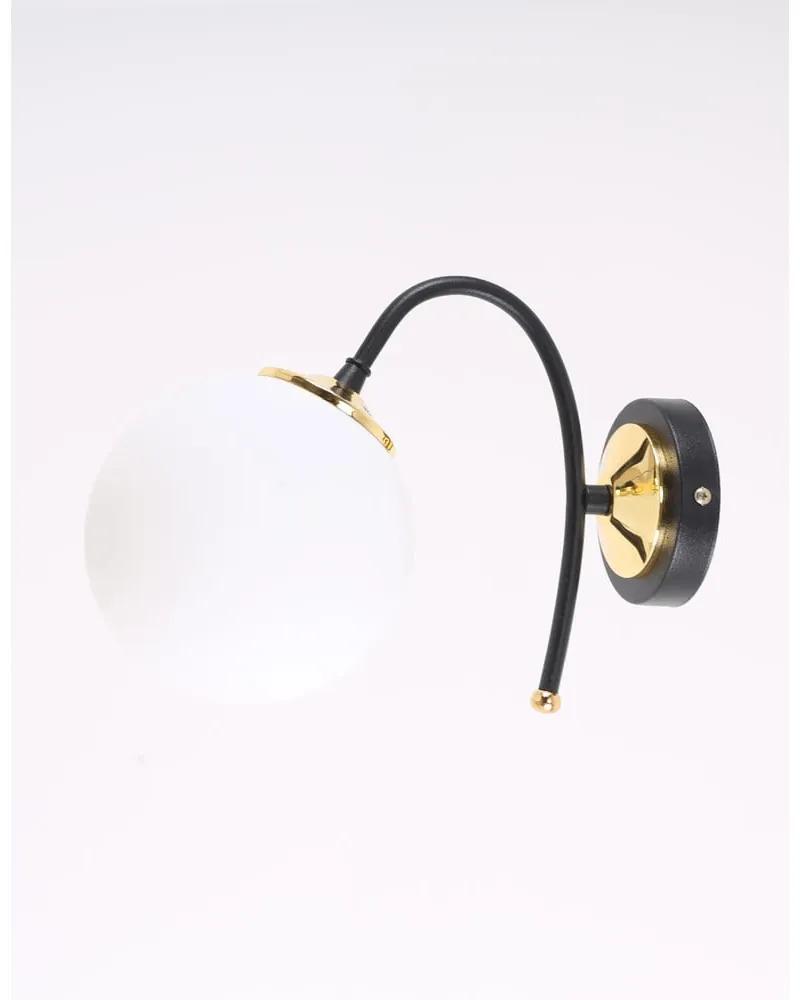 Lampada da parete bianca e nera ø 15 cm Yoyo - Squid Lighting