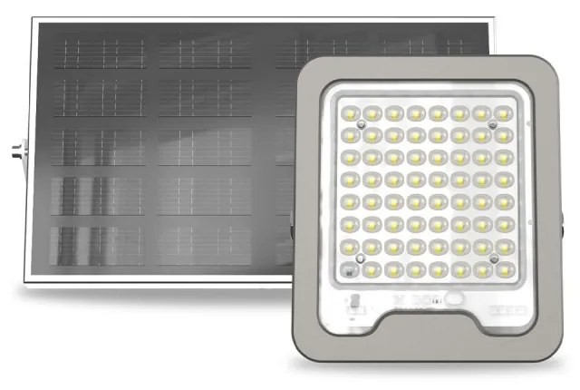 Faro LED Solare 50W IP66, Telecomando Incluso, 1.000 lumen - SERIE PRO Colore  Bianco Naturale 4.000K