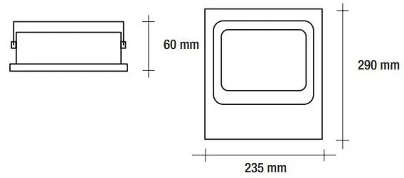 Vivida floodled 50w 4000k 4000lm 235*290*60