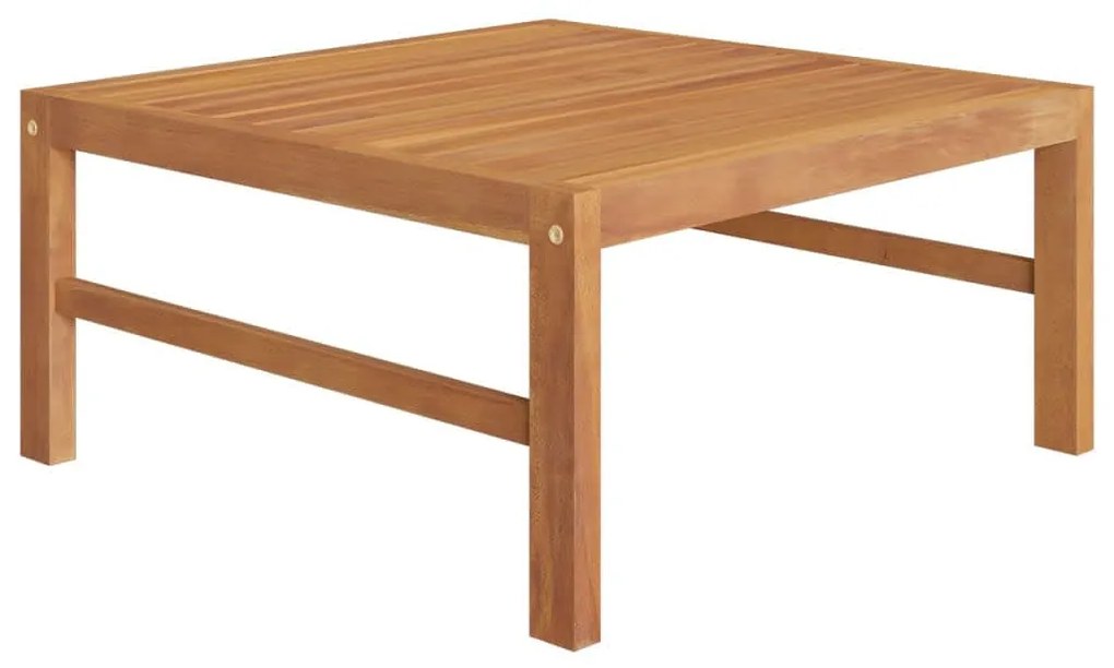 Set Divani da Giardino 6pz Cuscini Crema Legno Massello di Teak