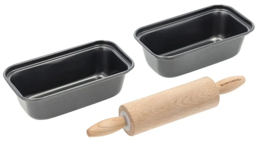 Set di stampi per pane in acciaio con accessori 3 pezzi 480 ml - Blomsterbergs