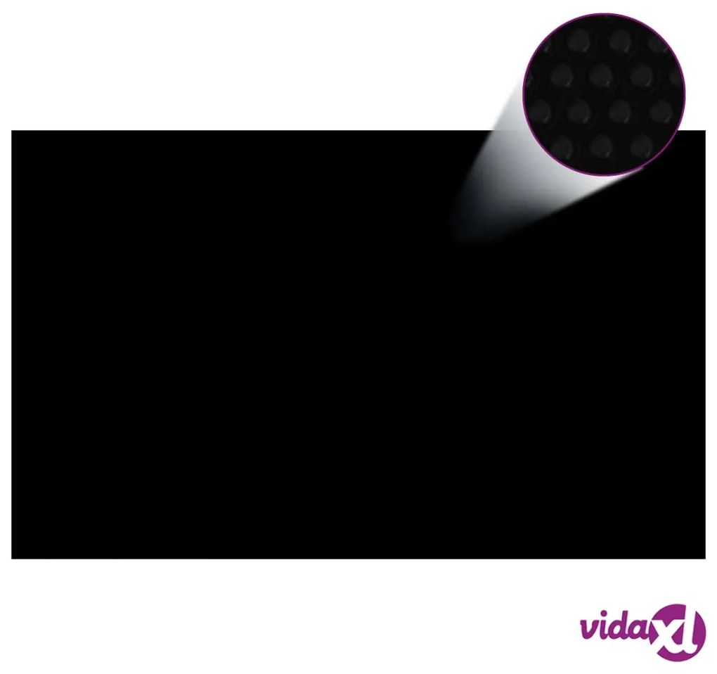 vidaXL Pellicola Galleggiante Solare PE Piscina 260x160 cm Nero e Blu