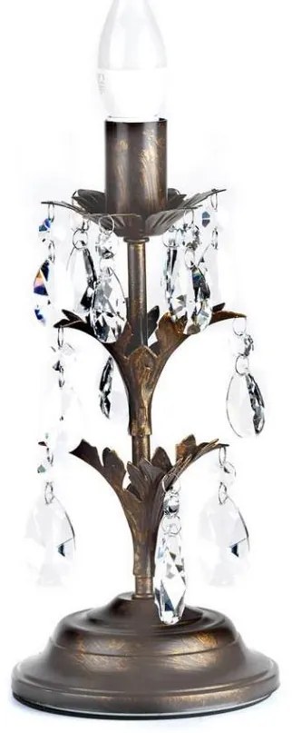 ONLI - Lampada da tavolo TERESA 1xE14/6W/230V bronzo