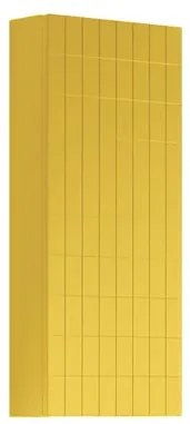 Pensile bagno Pixel laccato opaco giallo sole, 1 anta apertura da sinistra P 17 x L 30 x H 80 cm