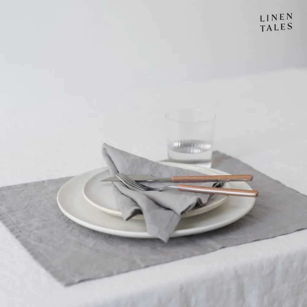 Tovaglietta di stoffa 35x45 cm Light Grey - Linen Tales