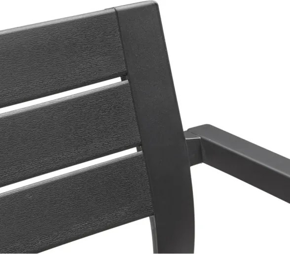 Sedia Da Esterno In Resina Con Braccioli Keter Julie Antracite