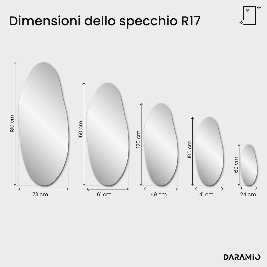 Specchio alto e slanciato – Pure Collection R17