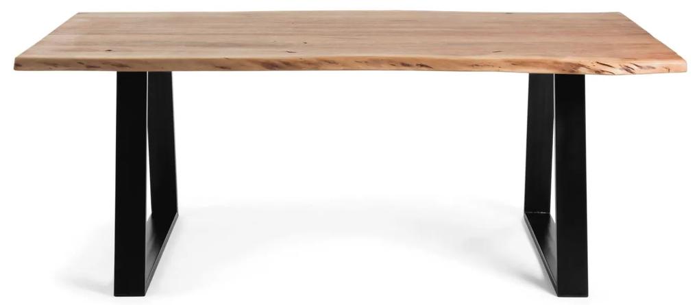 Kave Home - Tavolo Alaia in legno massello di acacia con finitura naturale 220 x 100 cm