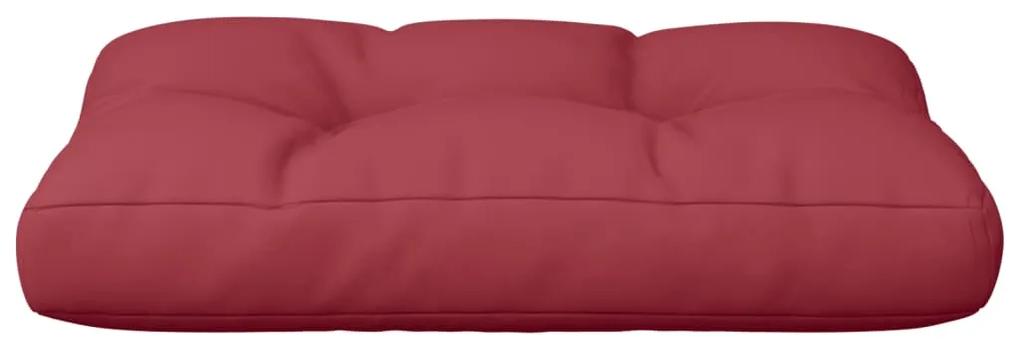 Cuscino per Pallet Rosso Vino 50x40x12 cm in Tessuto