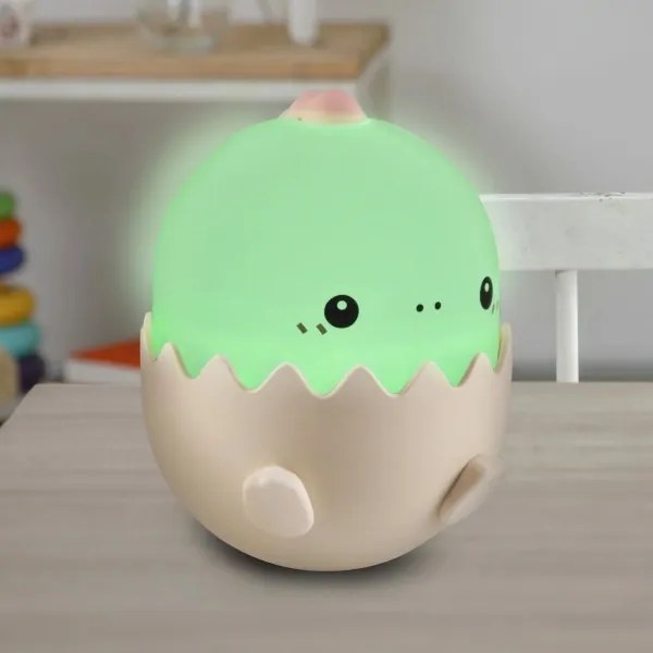 Lampada tattile per bambini a LED RGBW Dimmerabile BABY DINO LED/0,75W/5V 1200mAh rosa