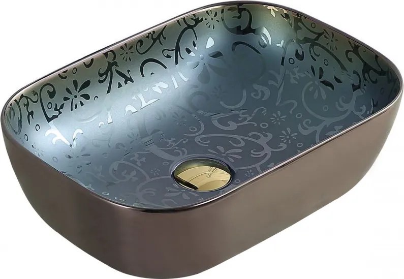 Mexen Rita lavandino da appoggio 45 x 32 cm, verde - 21084556