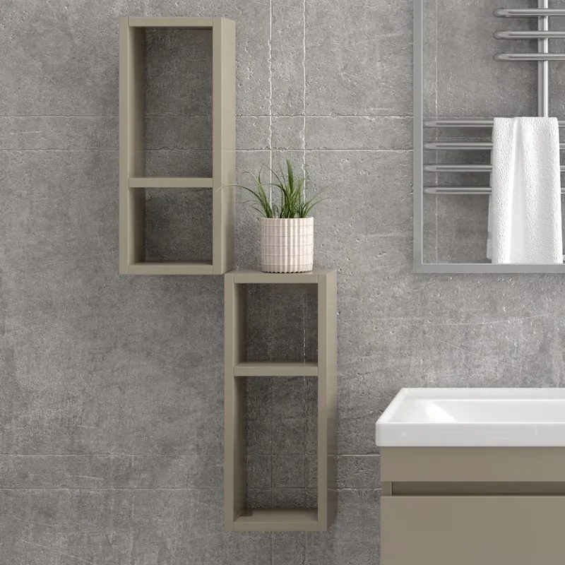 Pensile bagno aperto dimensioni 55x20x15cm con piano interno SP-45A - KAMALU