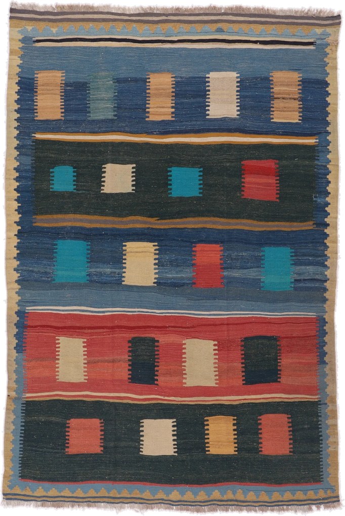 Kilim Tappeto 170 x 260 (Iran) Tessuto A Mano