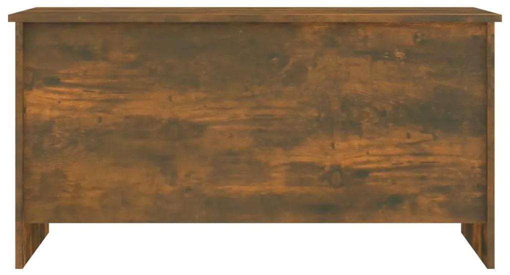Tavolino rovere fumo 102x55,5x52,5 cm in legno multistrato