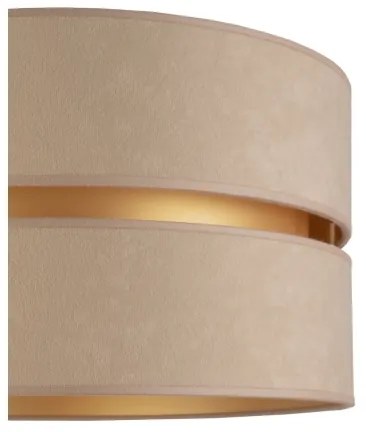 Duolla - Lampada con piedistallo DUO 1xE27/60W/230V diametro 44 cm beige/wenge