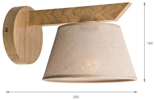 Brilagi - LED  Applique ANTHONY 1xE14/40W/230V quercia/beige
