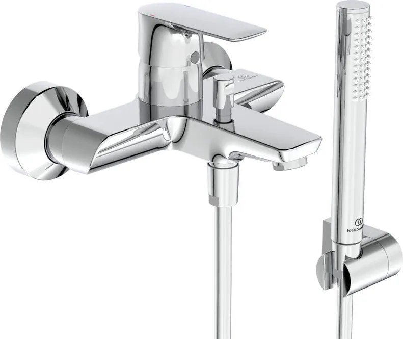 Rubinetto per vasca getto laminare cristallino Concept Air per muro cromo IDEAL STANDARD