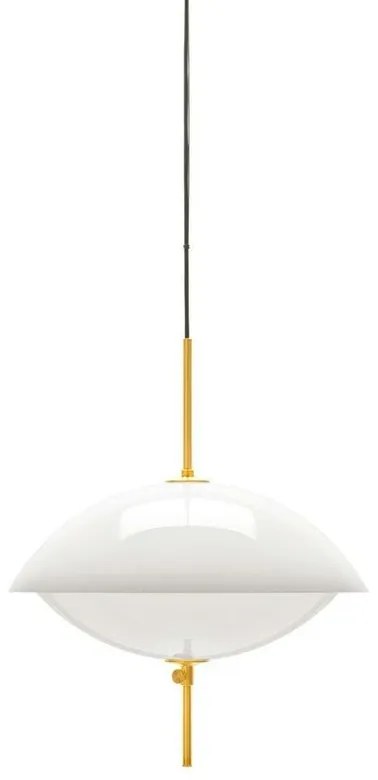 Clam Lampada a Sospensione Ø550 Opal/Brass - Fritz Hansen