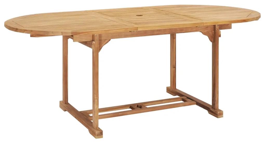 Tavolo da Pranzo Allungabile 150-200x100x75 cm Massello di Teak