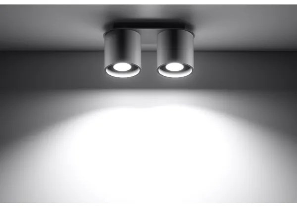 Sollux SL.0055 - Faretto ORBIS 2 2xGU10/40W/230V grigio